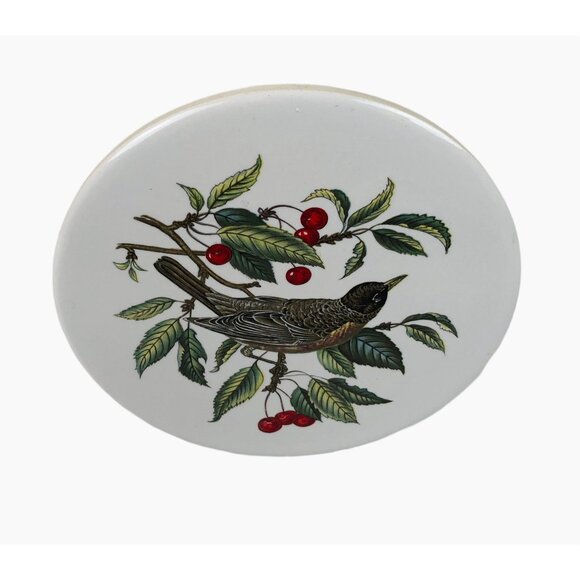Hyalyn Set Of 2 Ceramic Bird Design Coasters Trivets Wall Hangings Cork Backing - Picture 10 of 10